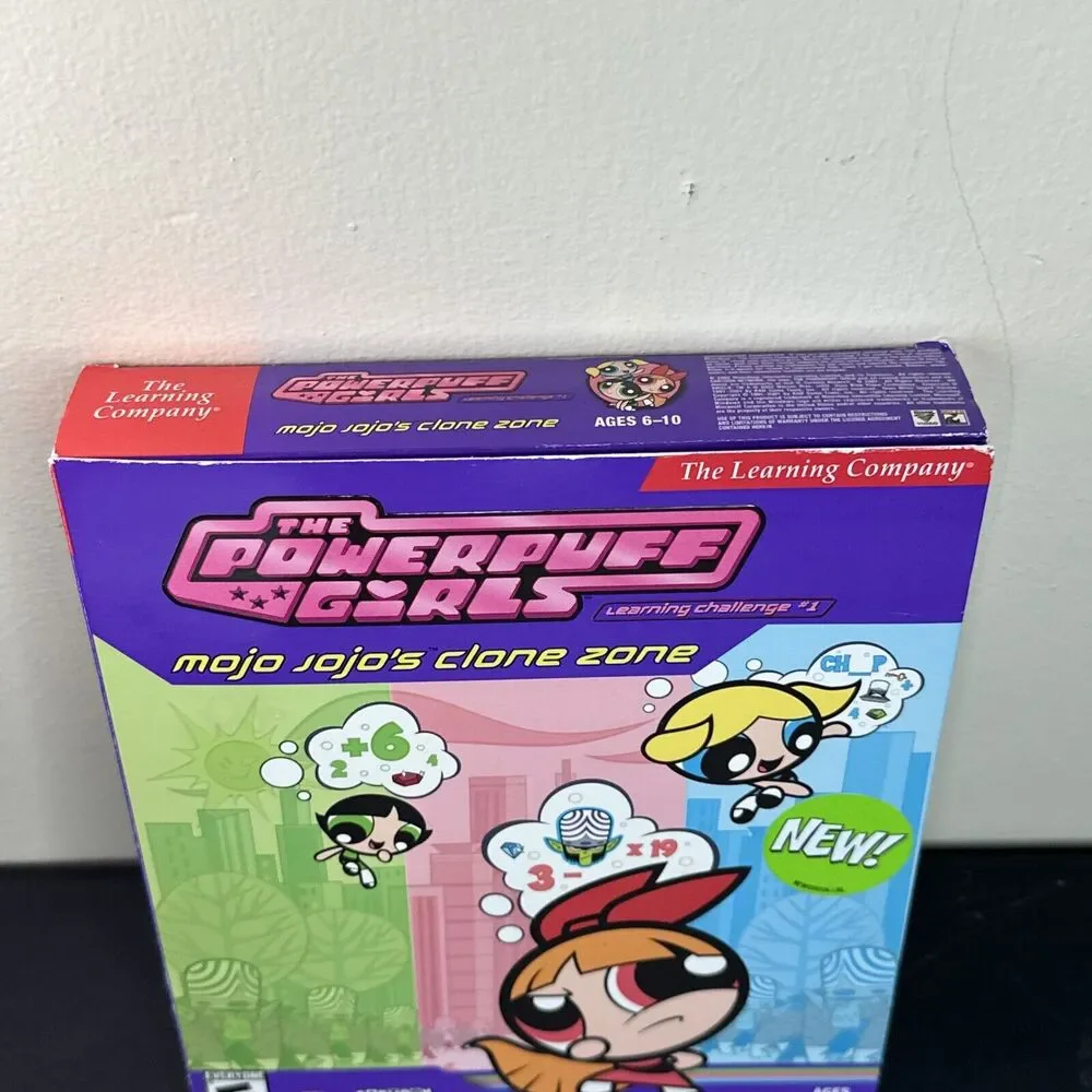 Powerpuff Girls Learning Challenge‎ 1 Mojo Jojo's Clone Zone PC Game 2002 SEALED